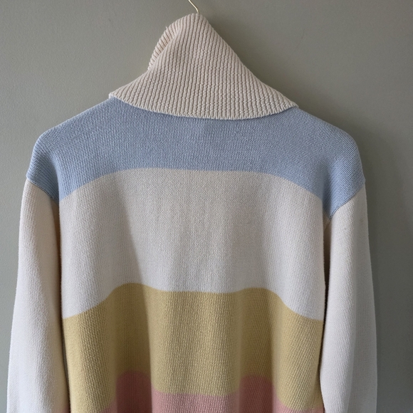 Franco Valerie M Vintage 90s Artsy Fun Eclectic Embroidered Beaded Turtleneck - Picture 13 of 15